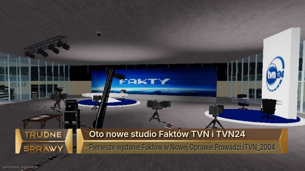 Oto nowe studio Faktów TVN i TVN24
Pierwsze wydanie Faktów w Nowej Oprawie Prowadzi:iTVN_2004