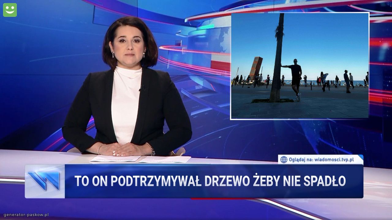 To on podtrzymywał drzewo żeby nie spadło 