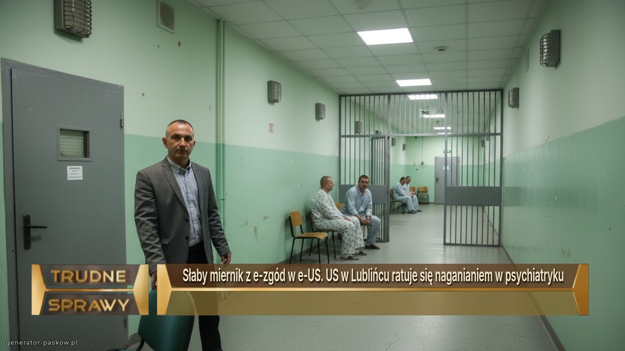 Słaby miernik z e-zgód w e-US. US w Lublińcu ratuje się naganianiem w psychiatryku
