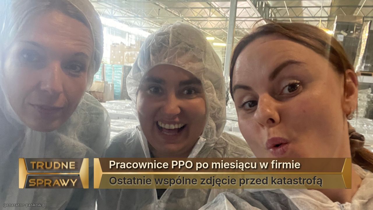 Pracownice PPO po miesiącu w firmie 
Ostatnie wspólne zdjęcie przed katastrofą 