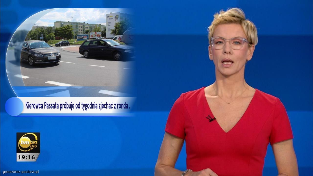 Kierowca Passata próbuje od tygodnia zjechać z ronda .
