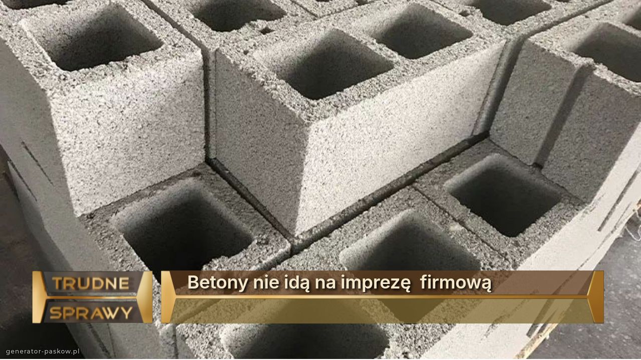 Betony nie idą na imprezę  firmową
