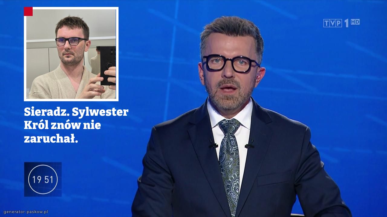 Sieradz. Sylwester Król znów nie zaruchał.
