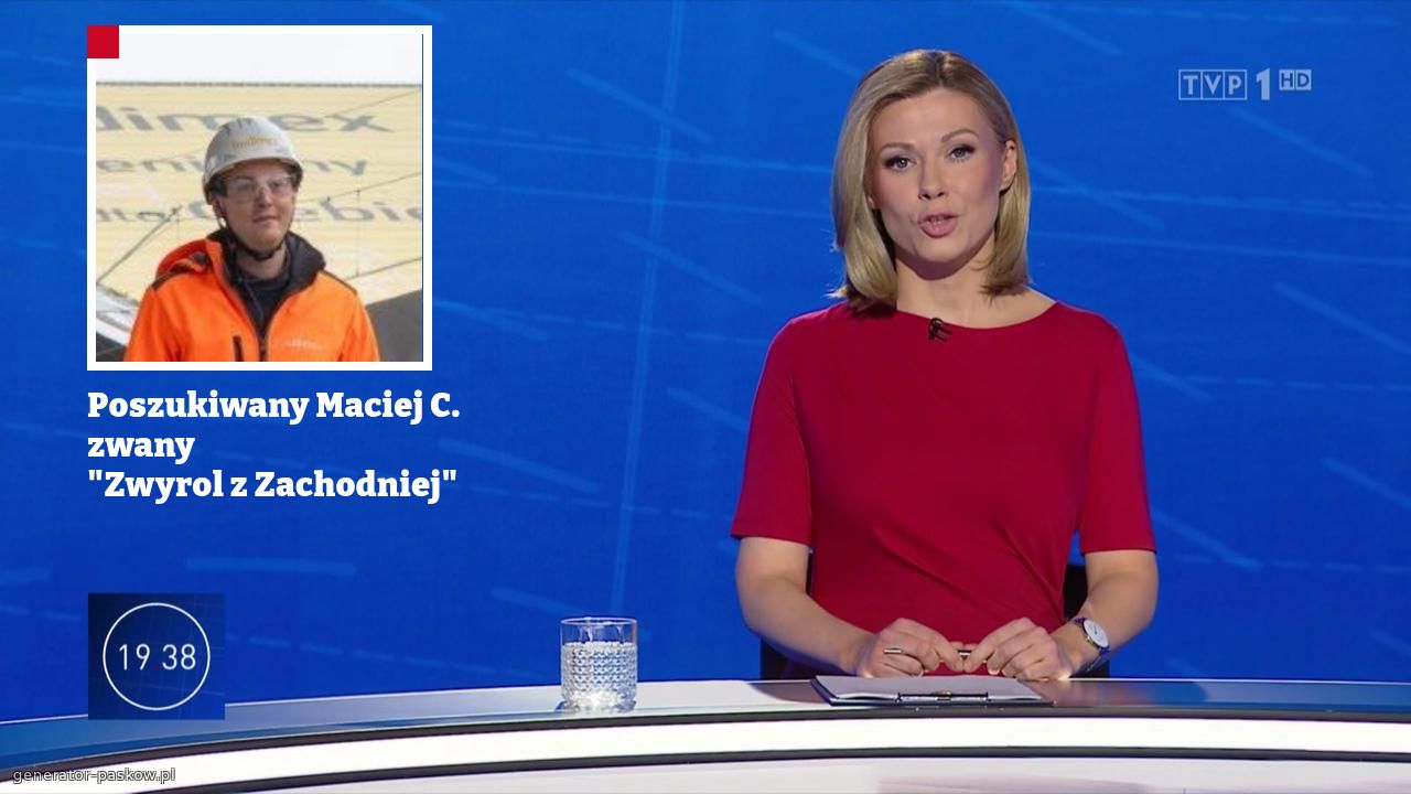 Poszukiwany Maciej C. 
zwany 
"Zwyrol z Zachodniej" 