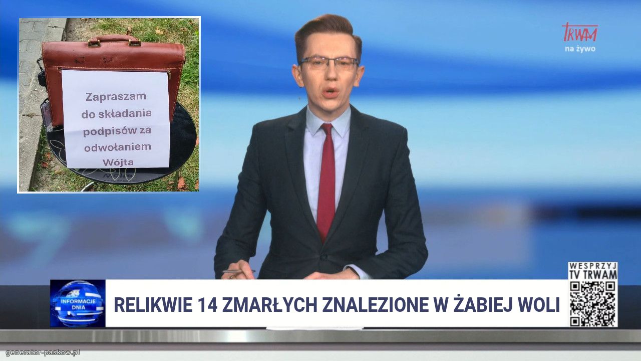 Relikwie 14 zmarłych znalezione w żabiej woli