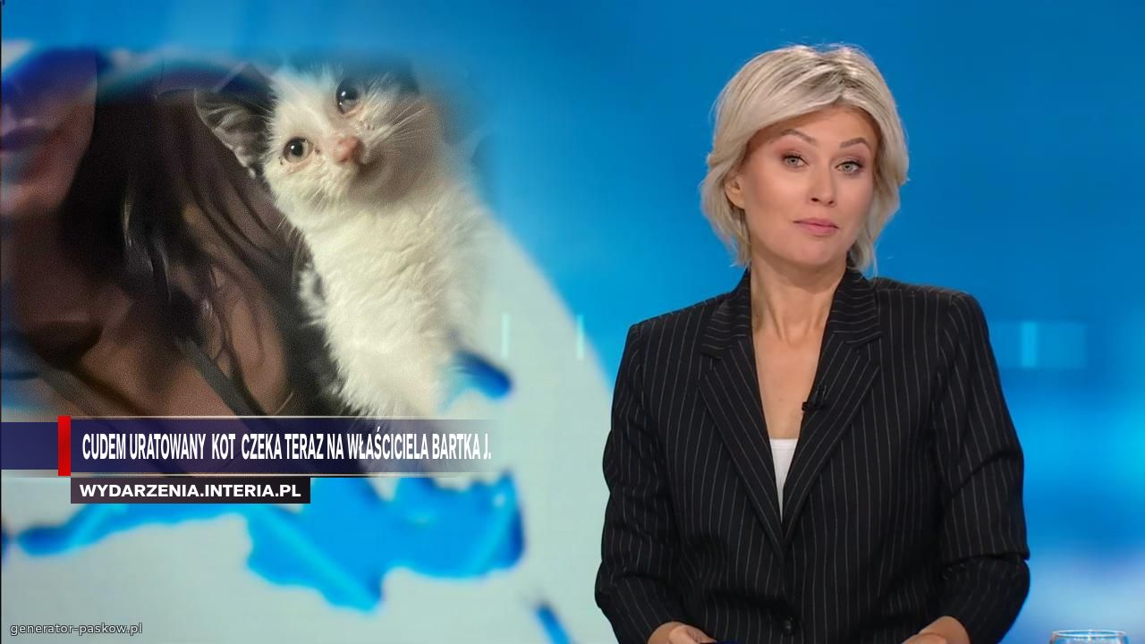 Cudem uratowany  kot  czeka teraz na właściciela Bartka J.