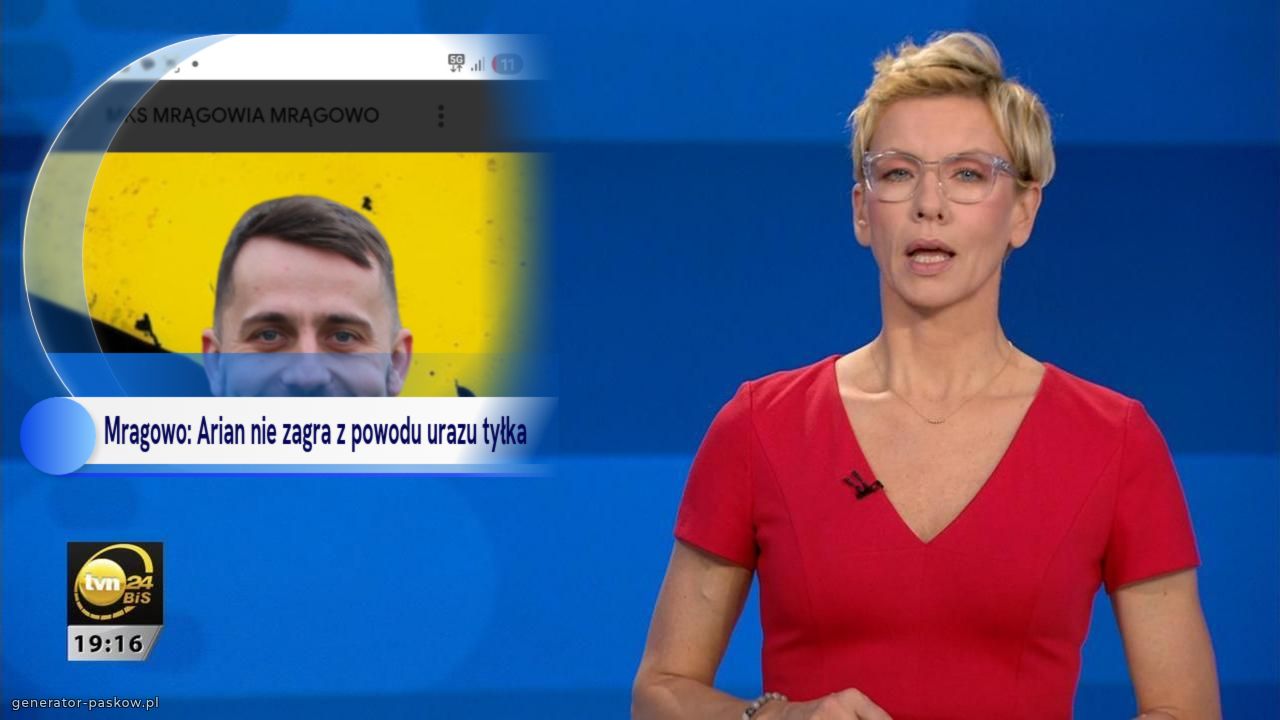 Mragowo: Arian nie zagra z powodu urazu tyłka 