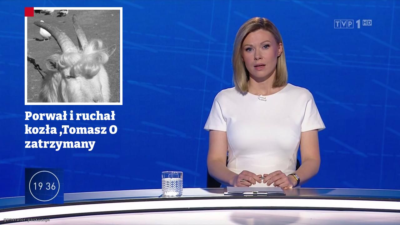 Porwał i ruchał kozła ,Tomasz O zatrzymany 