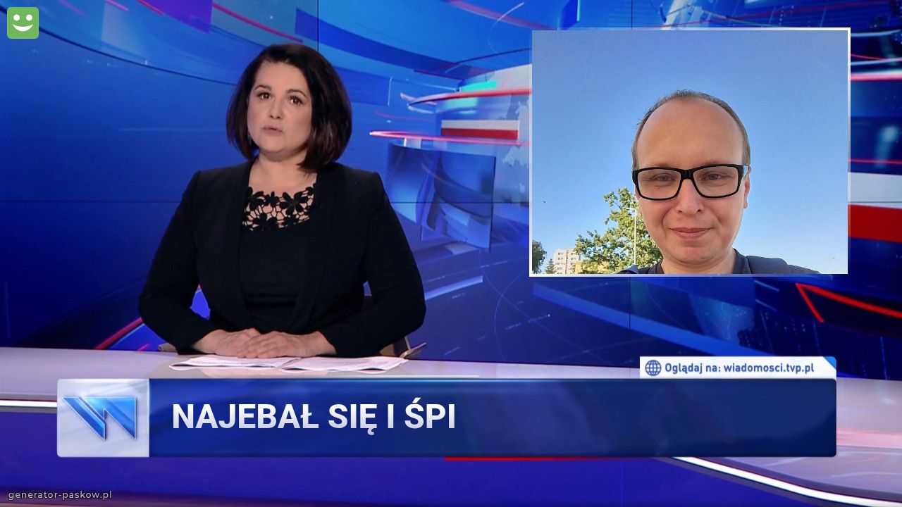 Najebał się i śpi