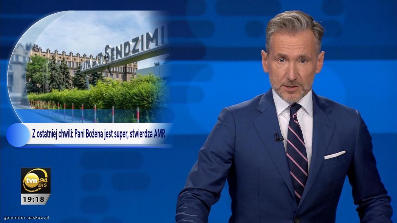 Z ostatniej chwili: Pani Bożena jest super, stwierdza AMR