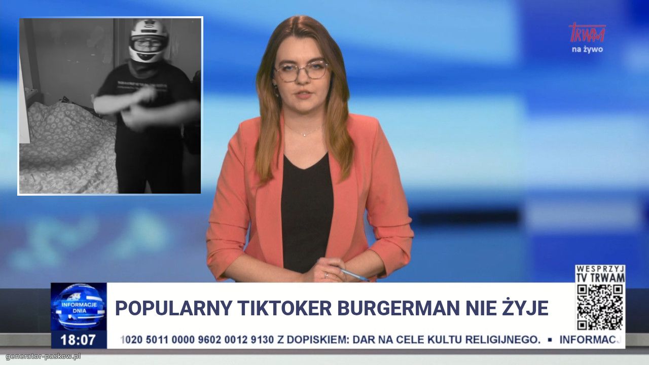 popularny tiktoker burgerman nie żyje