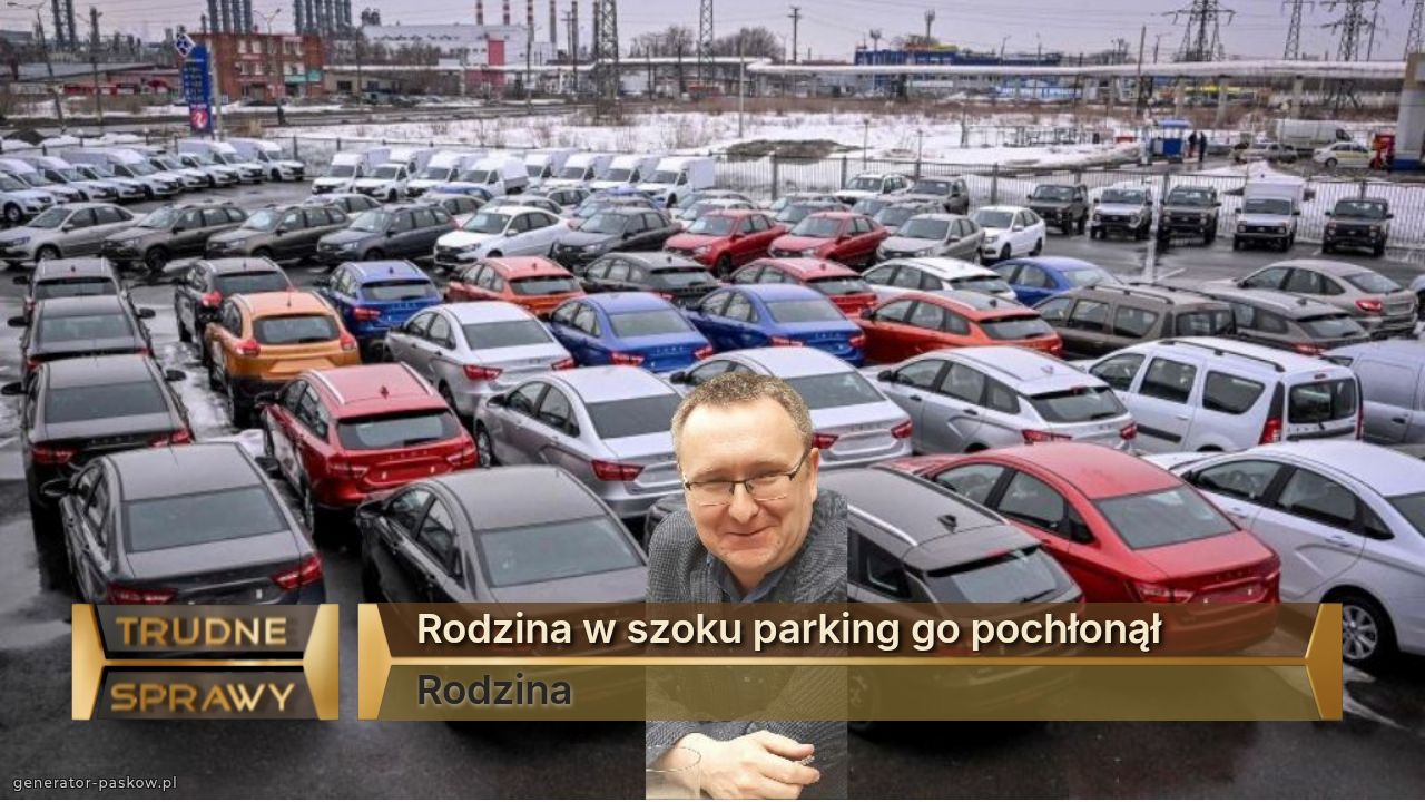 Rodzina w szoku parking go pochłonął 
Rodzina 
