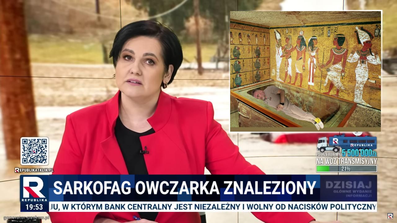 Sarkofag owczarka znaleziony