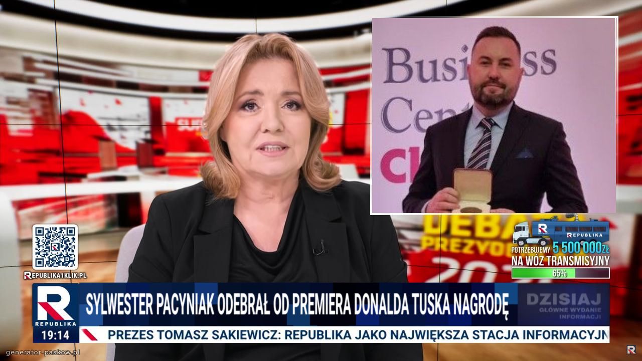 Sylwester Pacyniak odebrał od Premiera Donalda Tuska Nagrodę 
