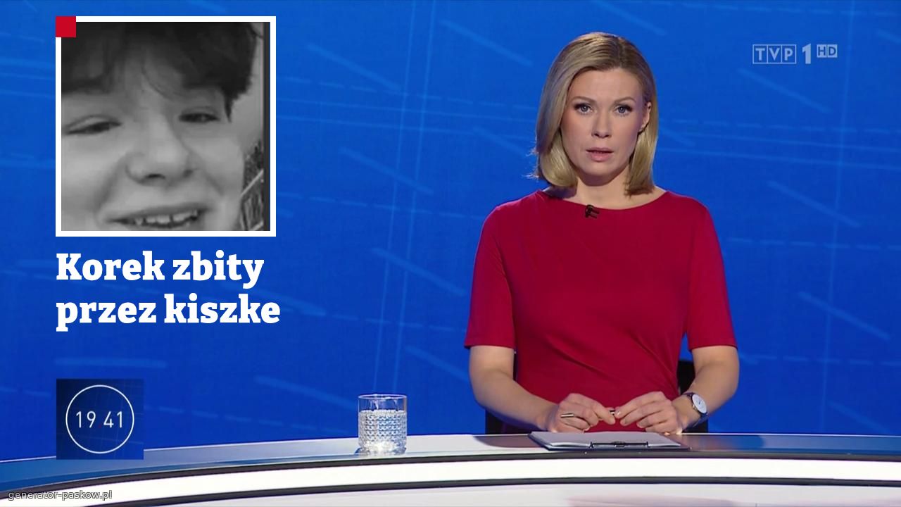 Korek zbity przez kiszke