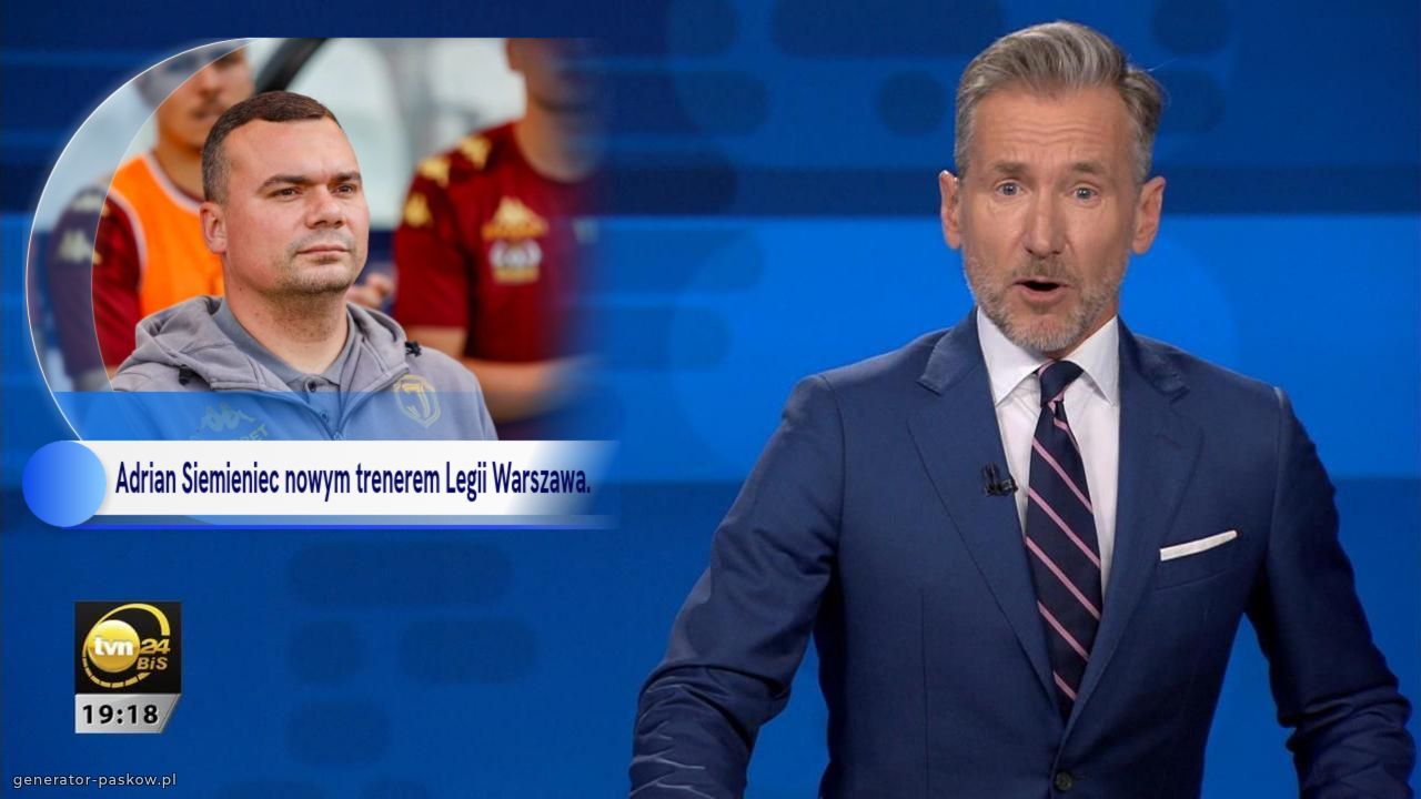 Adrian Siemieniec nowym trenerem Legii Warszawa.