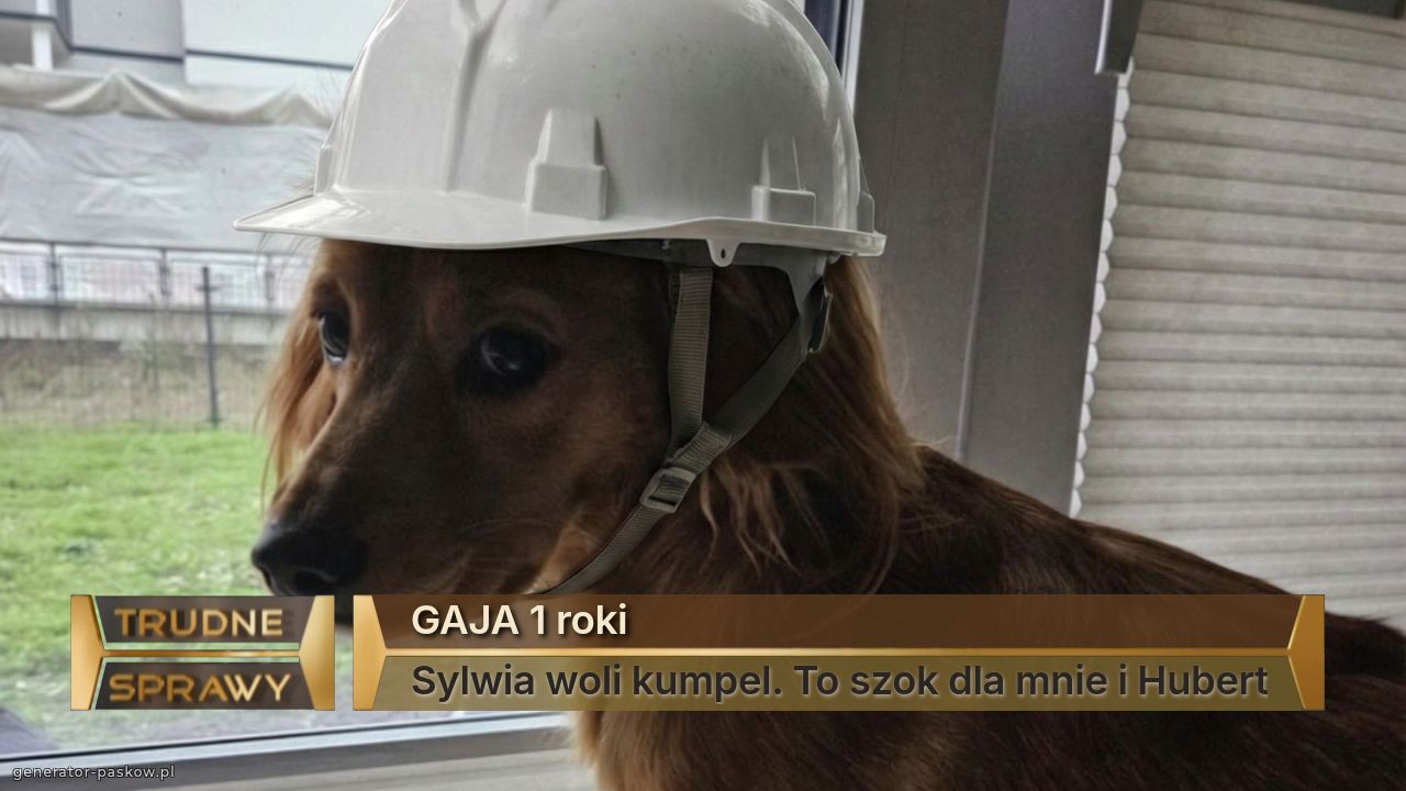 GAJA 1 roki
Sylwia woli kumpel. To szok dla mnie i Hubert