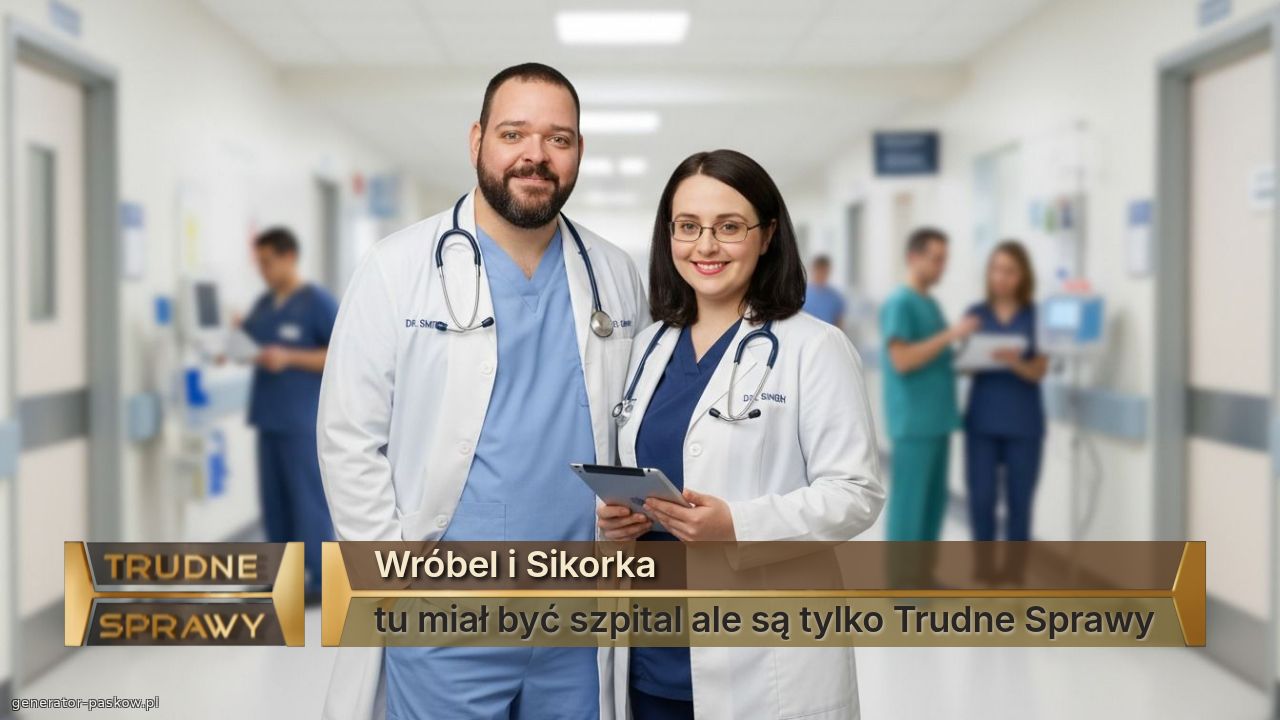 Wróbel i Sikorka
tu miał być szpital ale są tylko Trudne Sprawy
