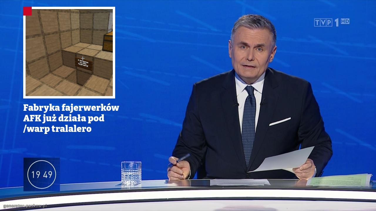 Fabryka fajerwerków AFK już działa pod /warp tralalero