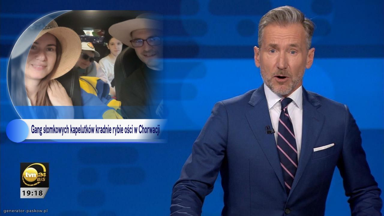 Gang słomkowych kapelutków kradnie rybie ości w Chorwacji