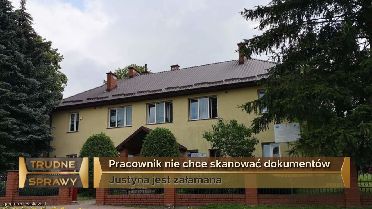 Pracownik nie chce skanować dokumentów
Justyna jest załamana