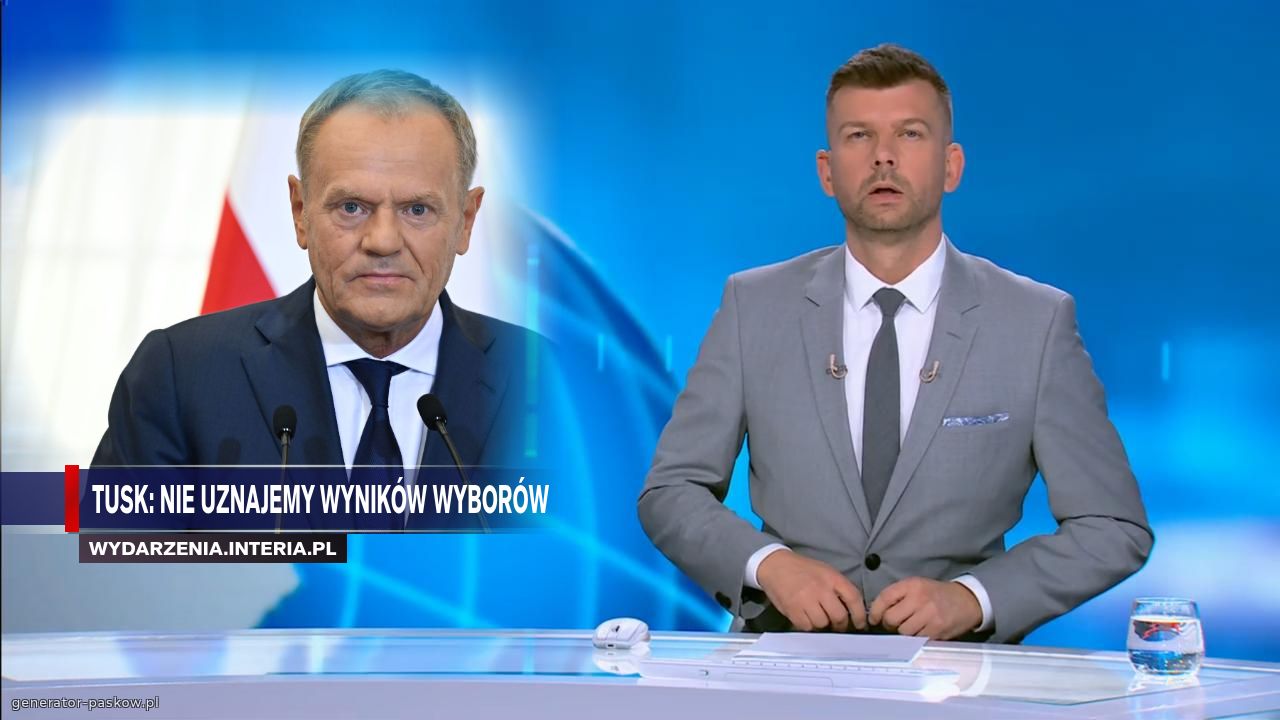 Tusk: Nie uznajemy wyników wyborów
