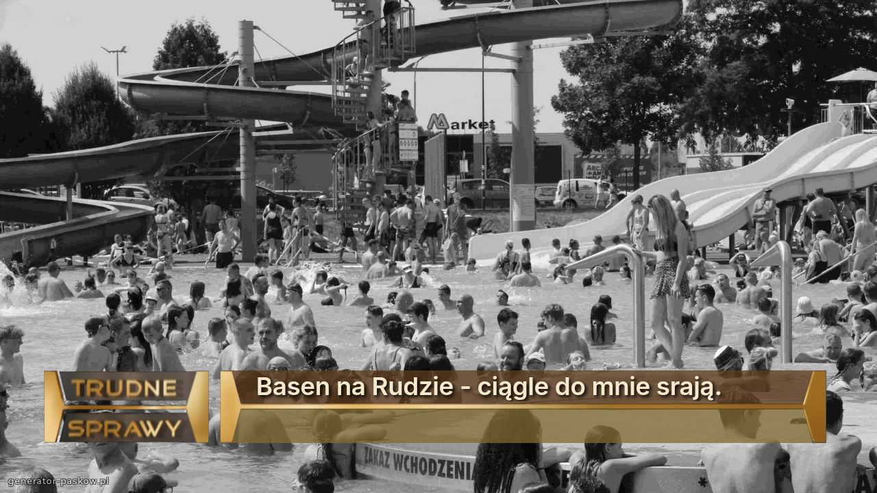 Basen na Rudzie - ciągle do mnie srają.
