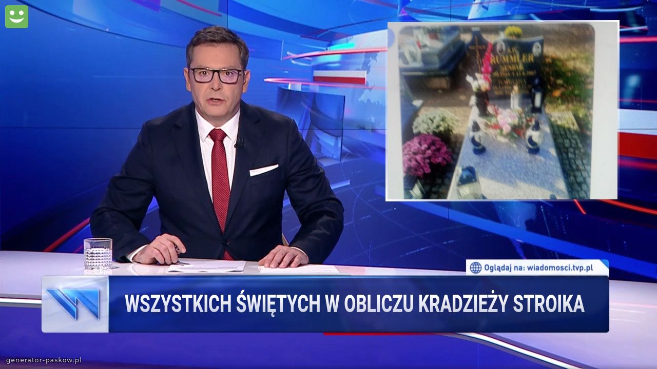 Wszystkich świętych w obliczu kradzieży stroika