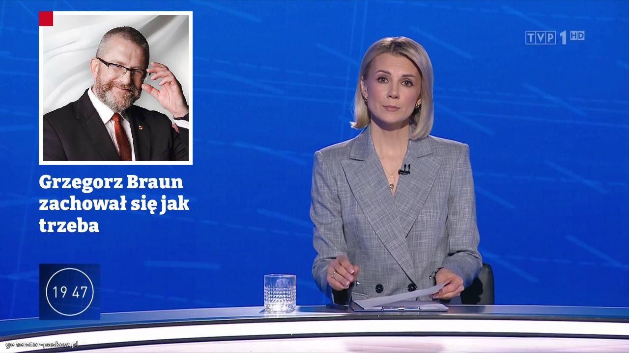 Grzegorz Braun zachował się jak trzeba