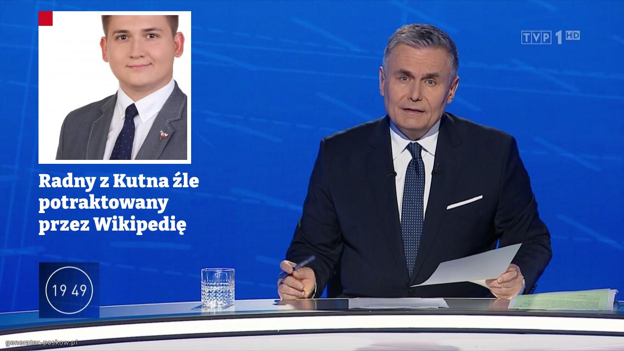 Radny z Kutna źle potraktowany przez Wikipedię