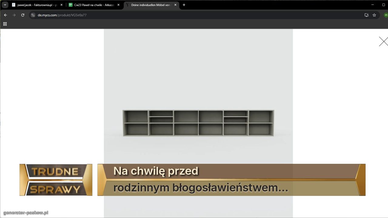 Na chwilę przed
rodzinnym błogosławieństwem...