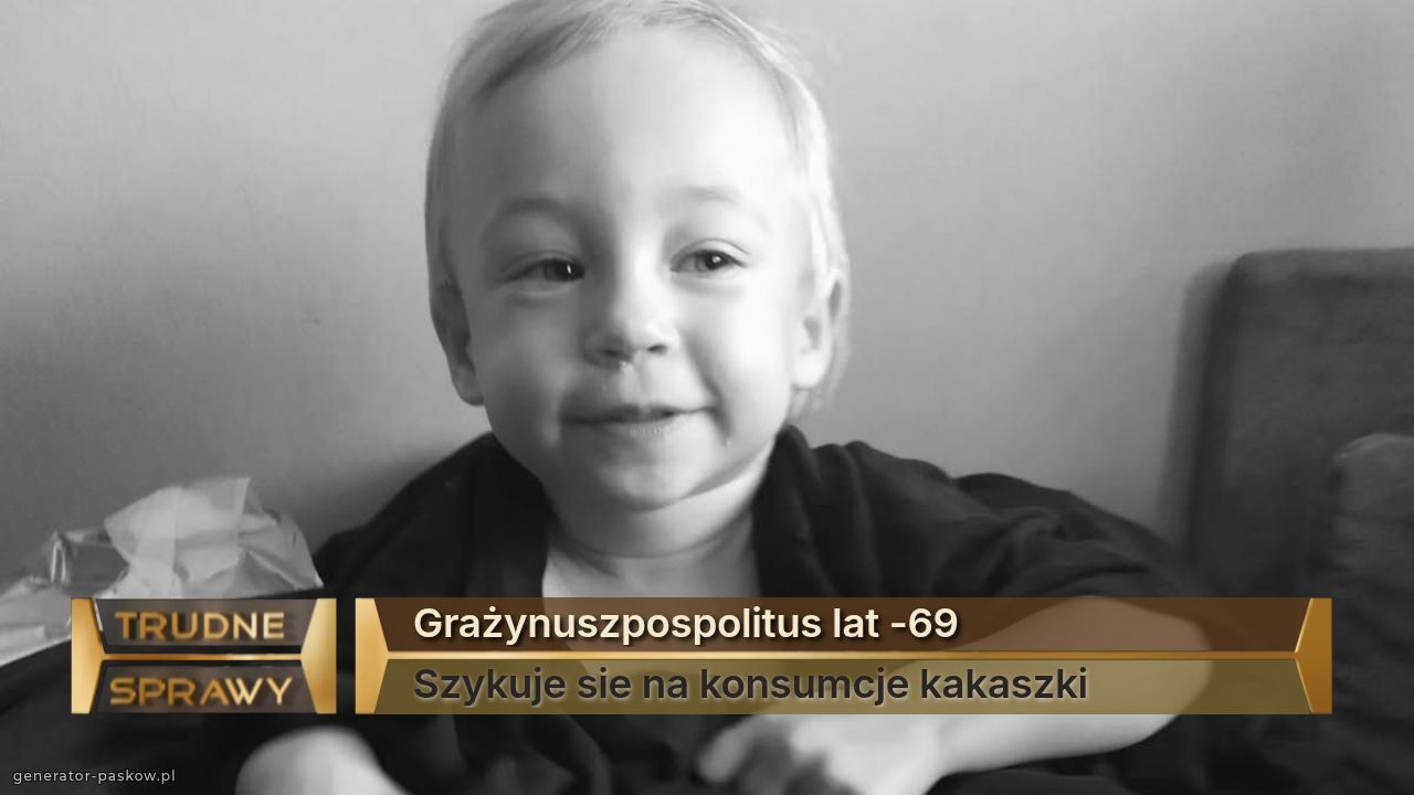 Grażynuszpospolitus lat -69
Szykuje sie na konsumcje kakaszki