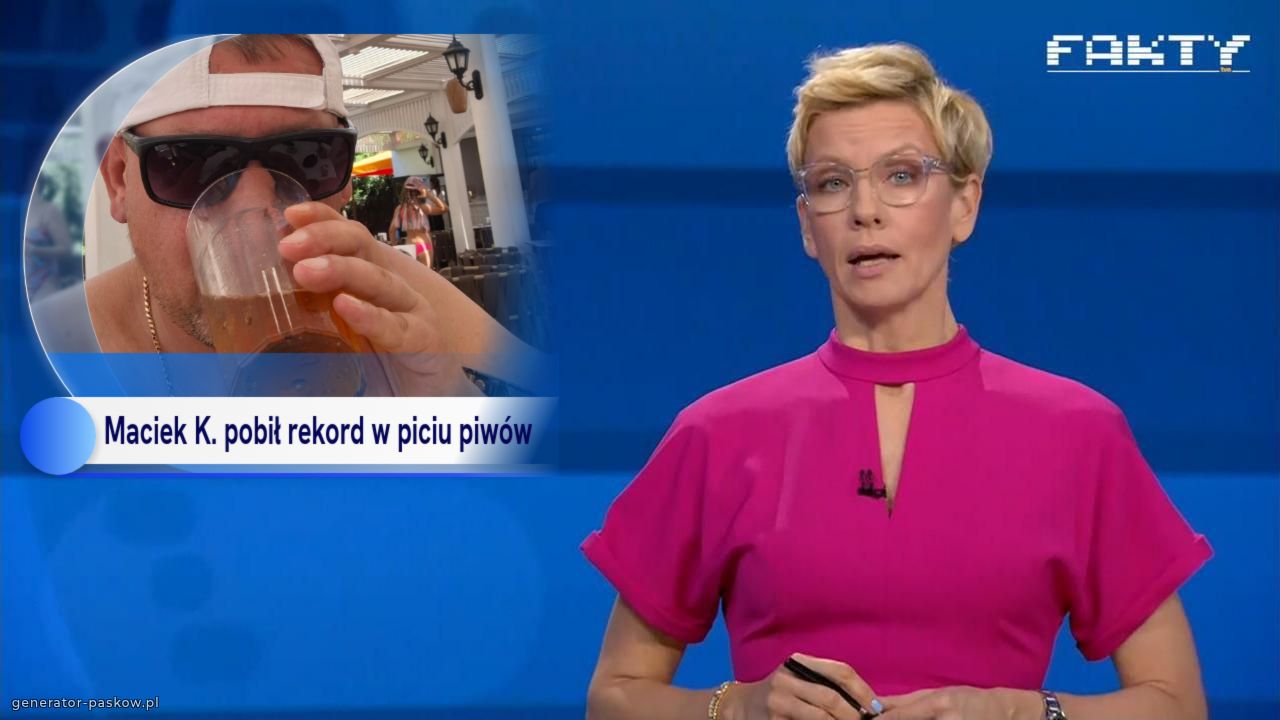 Maciek K. pobił rekord w piciu piwów