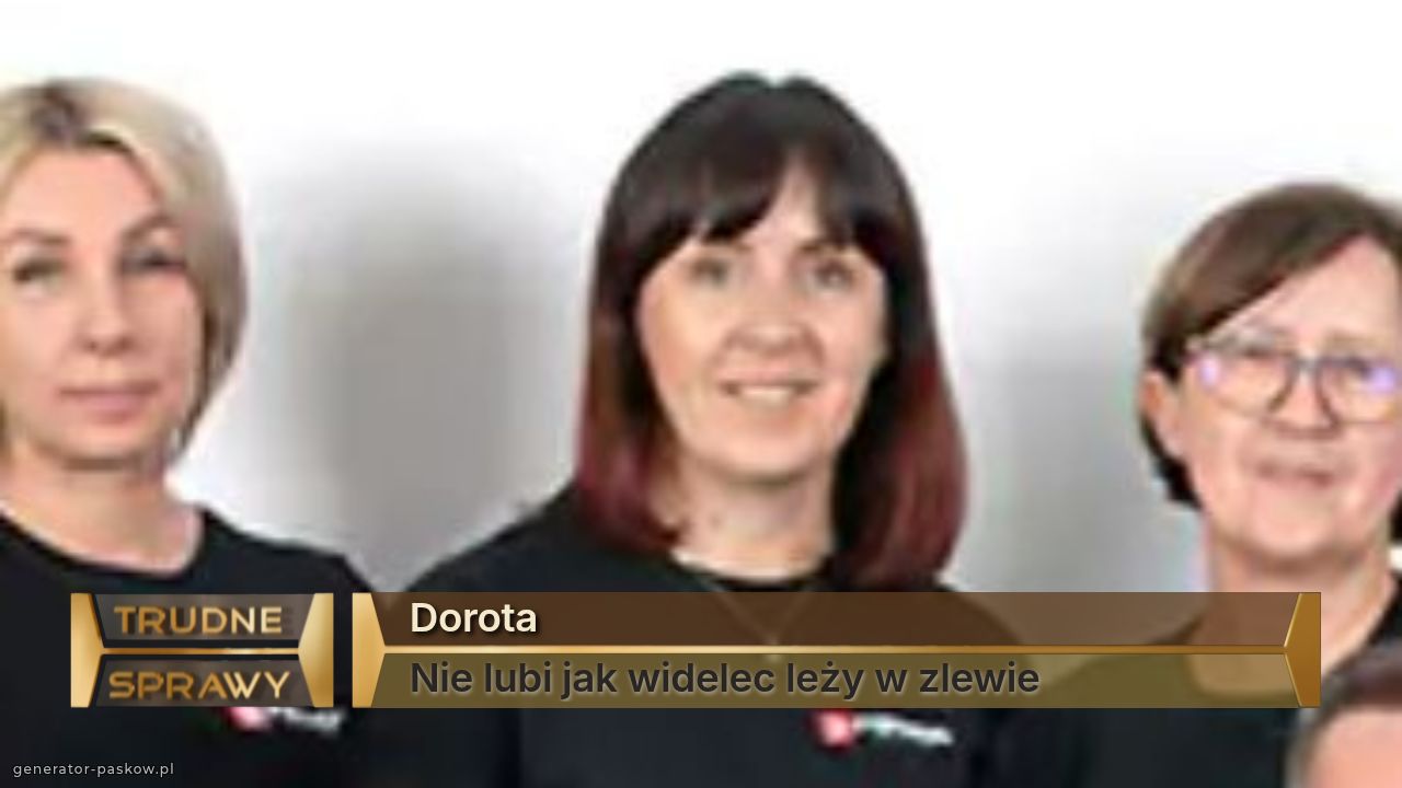 Dorota
Nie lubi jak widelec leży w zlewie