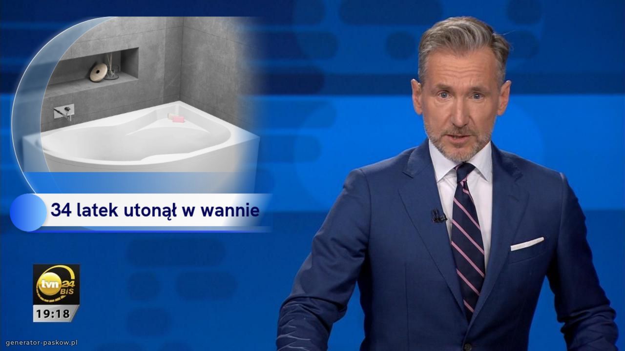 34 latek utonął w wannie
