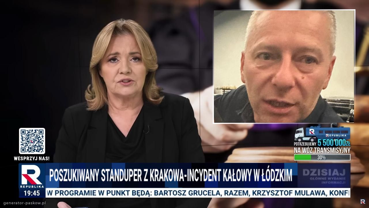 POSZUKIWANY STANDUPER Z krakowa-incydent KAŁOWY W ŁÓDZKIM 