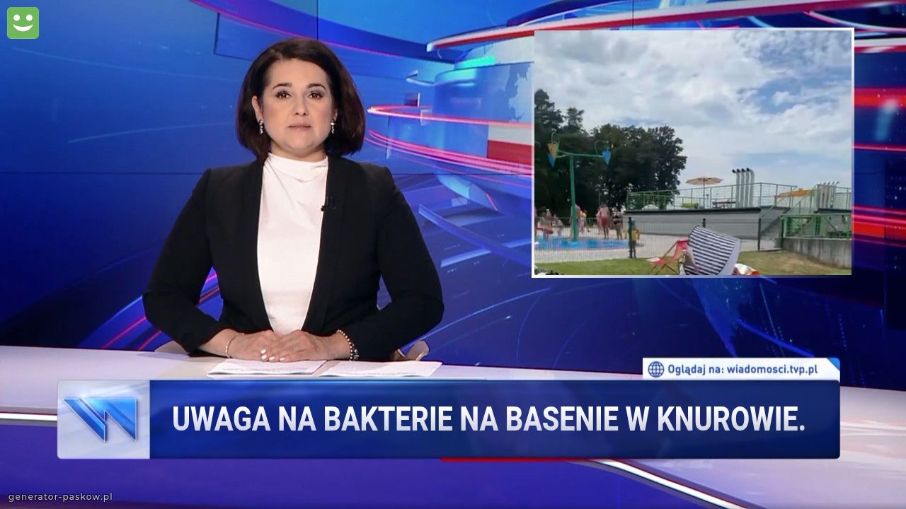 Uwaga na bakterie Na basenie w knurowie.