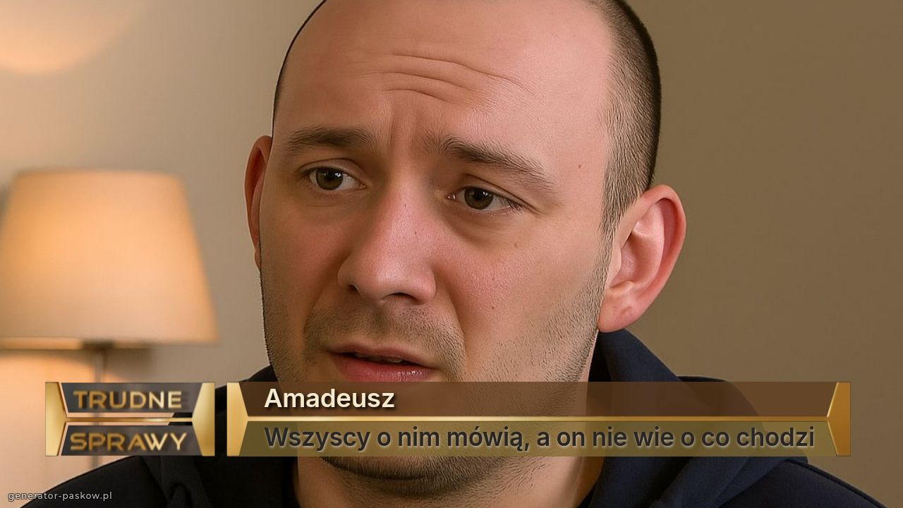 Amadeusz
Wszyscy o nim mówią, a on nie wie o co chodzi
