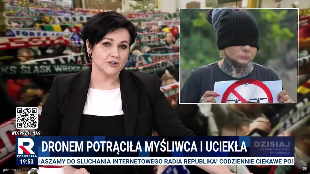 Dronem potrąciła myśliwca i uciekła