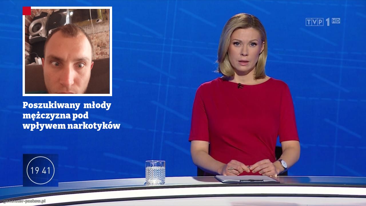 Poszukiwany  młody mężczyzna pod wpływem narkotyków 
