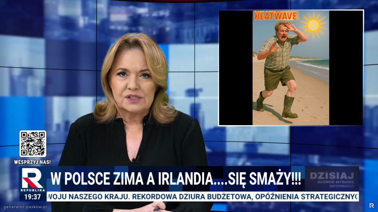 W polsce zima a irlandia....się smaży!!!