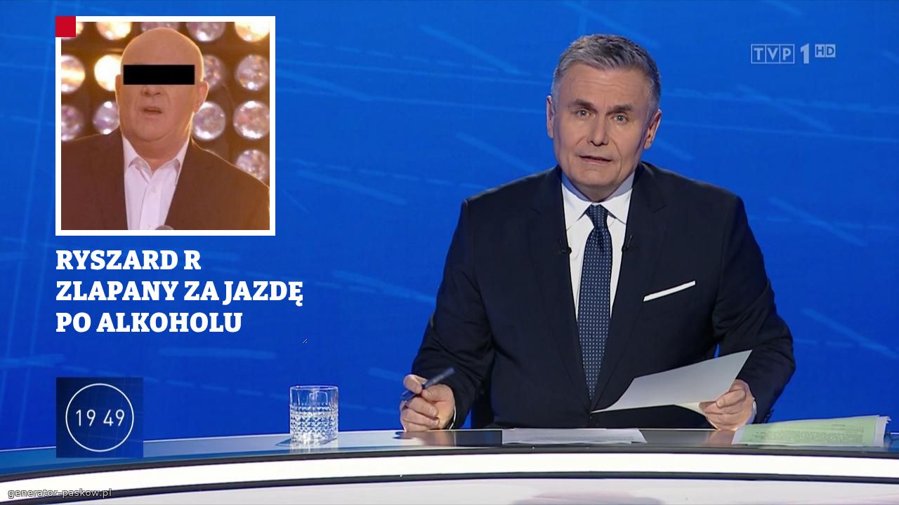 RYSZARD R ZLAPANY ZA JAZDĘ PO ALKOHOLU