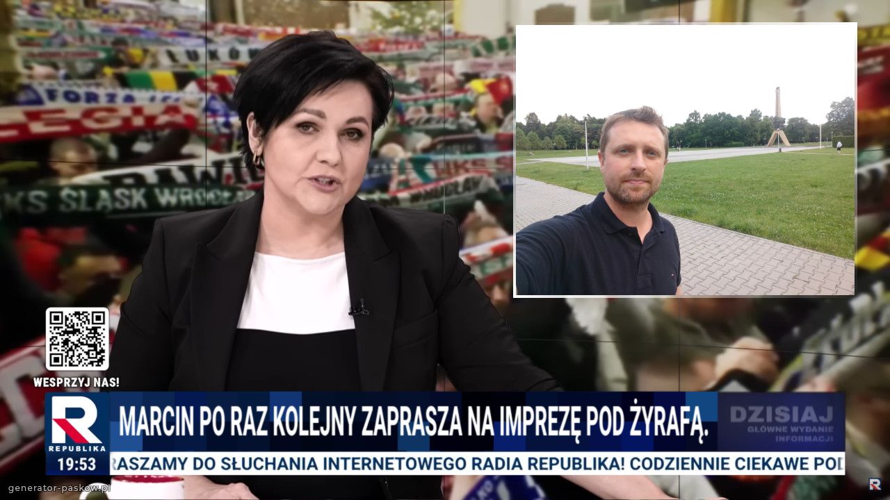 Marcin po raz kolejny zaprasza na imprezę pod żyrafą.