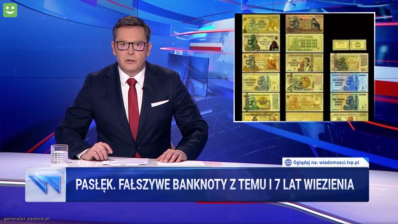 Pasłęk. Fałszywe banknoty z temu i 7 lat wiezienia