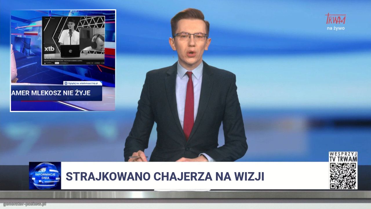 Strajkowano chajerza na wizji