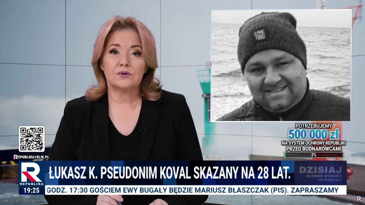 Łukasz k. Pseudonim koval skazany na 28 lat.