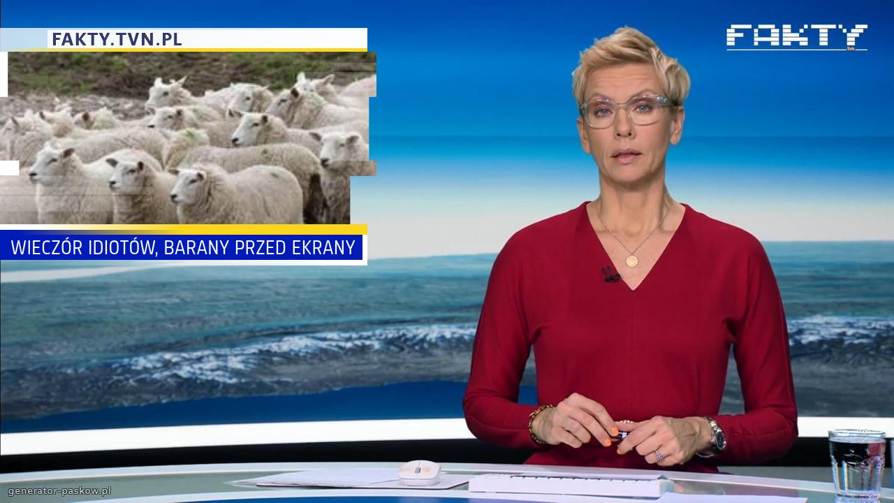 WIECZÓR IDIOTÓW, BARANY PRZED EKRANY