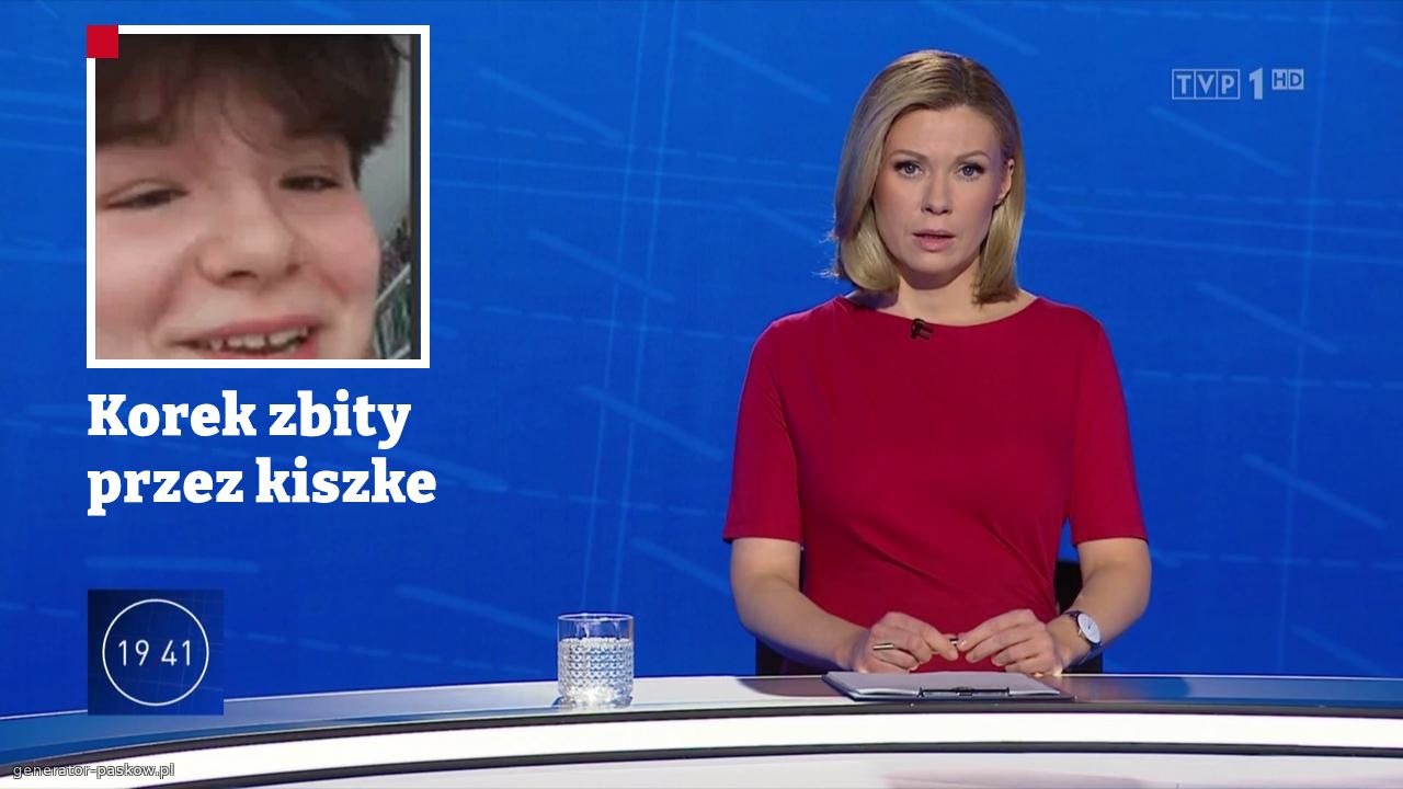 Korek zbity przez kiszke
