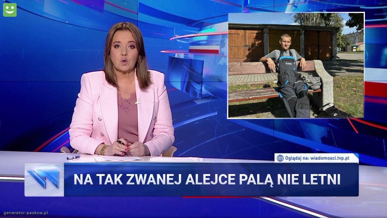 Na tak zwanej alejce palą nie letni 