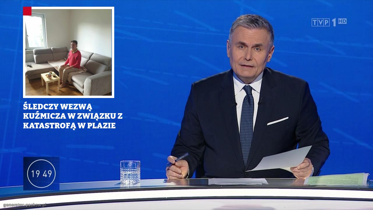 ŚLEDCZY WEZWĄ KUŹMICZA W ZWIĄZKU Z KATASTROFĄ W PLAZIE
